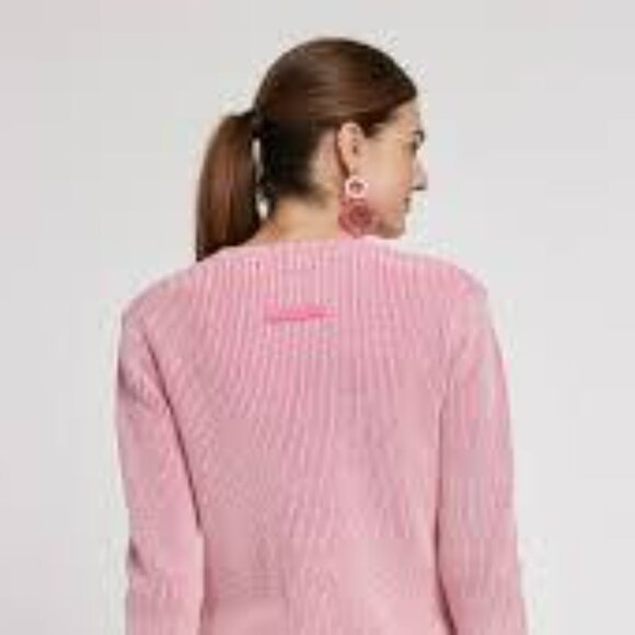Tyler Boe Mineral Wash Shaker Sweater in the color Peony - Picture 2 of 5